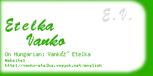 etelka vanko business card